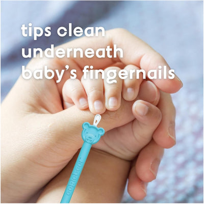 Limpador De Nariz e Ouvido com Estojo Oogiebear 2 Unidades Raspberry & Seafoam - Material Seguro